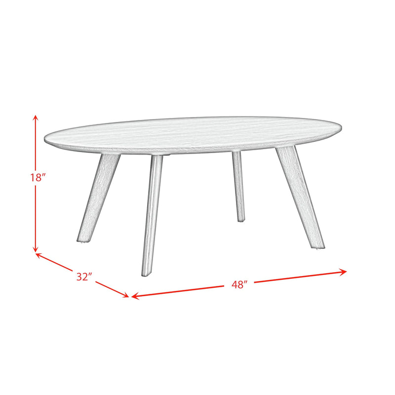 Theo Three Pack Occasional Set with Coffee Table and 2 End Tables in Walnut