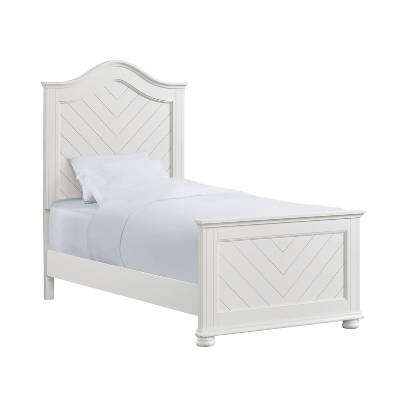 Kona Bedroom Set with 2 Nightstands in White