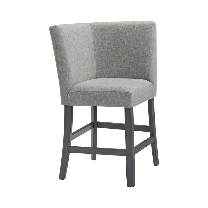 Seneca Counter 3PC Corner Bench with Grey Fabric