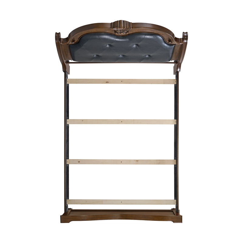 Cadenza UPH Bed with Black PU in Brown