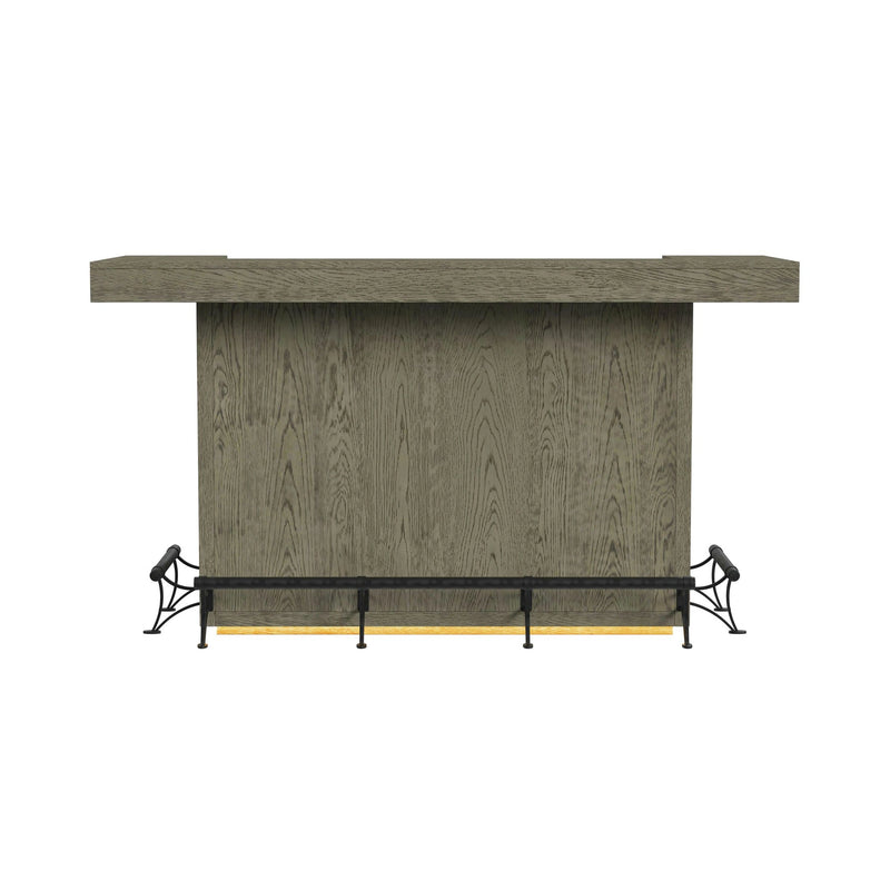 Jemma Bar Table with Light in Grey and Dark Espresso