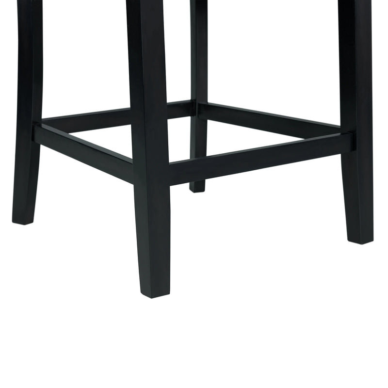 Valentino White 5PC Dining Set-Table & Four Chairs