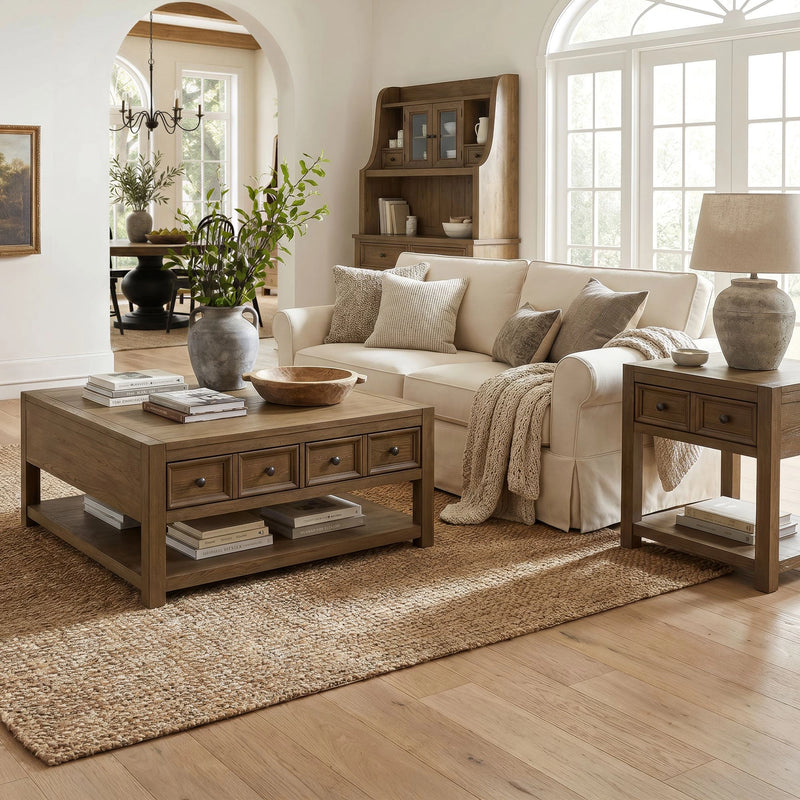 Heritage & Home Occasional Table Set in Oak Brown