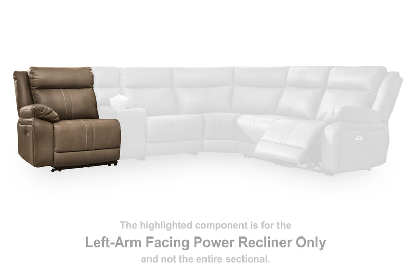 Max-Media Power Sectional Reclining Sofa