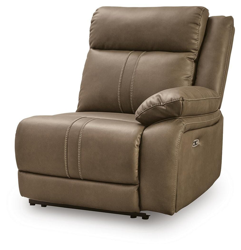 Max-Media Power Reclining Sectional Loveseat with Audio Console