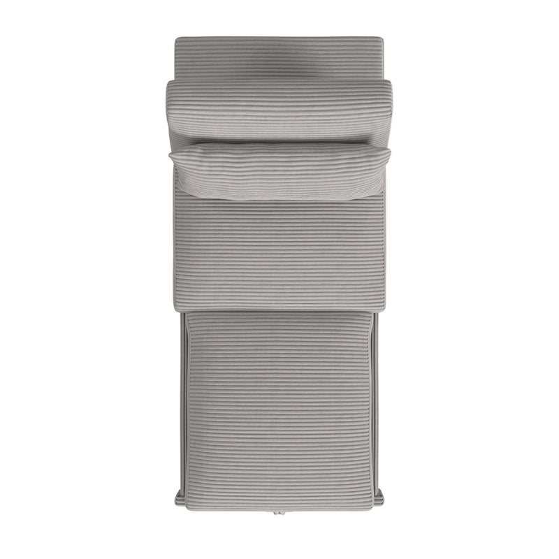 Pluto Chair with kidney pillow, Klik Klak and Pop up in Coronado Grey