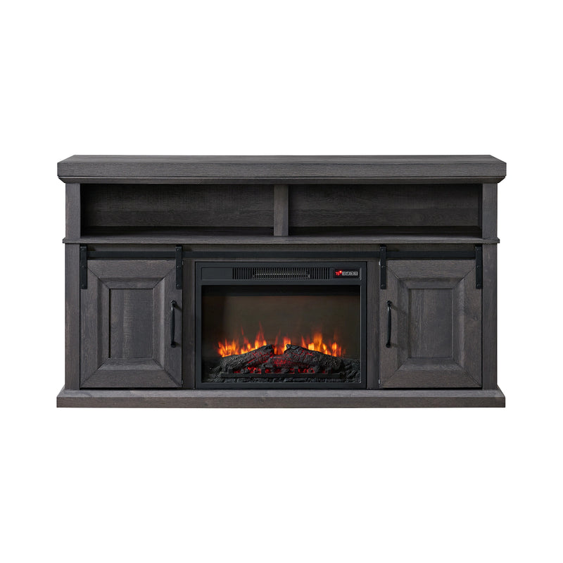 Macau Console with 23"" Fireplace Insert in Grey