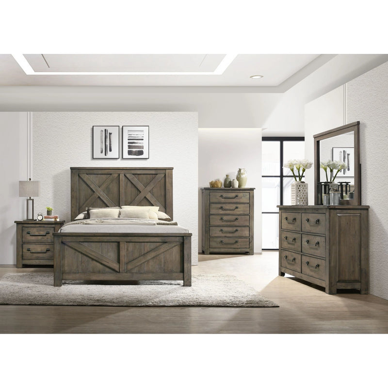 Maverick Panel Bedroom Set in Antique Grey