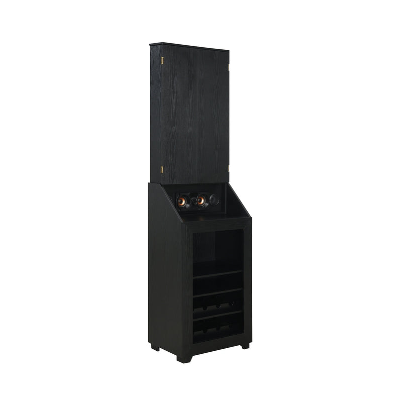Hurricanes Dartboard Cabinet with Speaker and LED in Black (3A Packing)