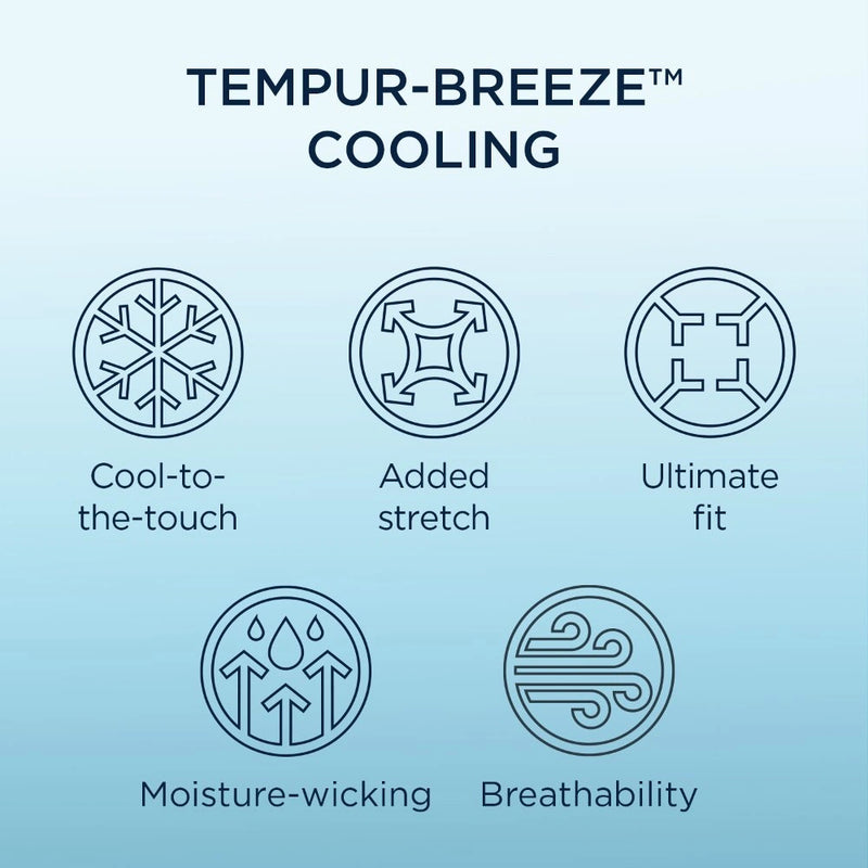 Tempur-Pedic Breeze Pillowcase Set - Sleepy Blue