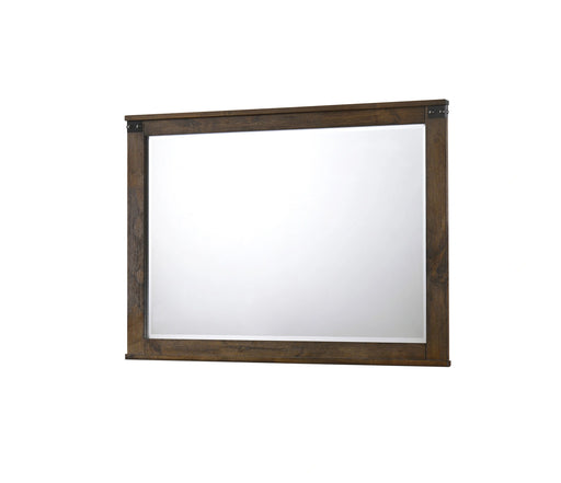 Crown Mark Furniture Curtis Mirror in Rustic image