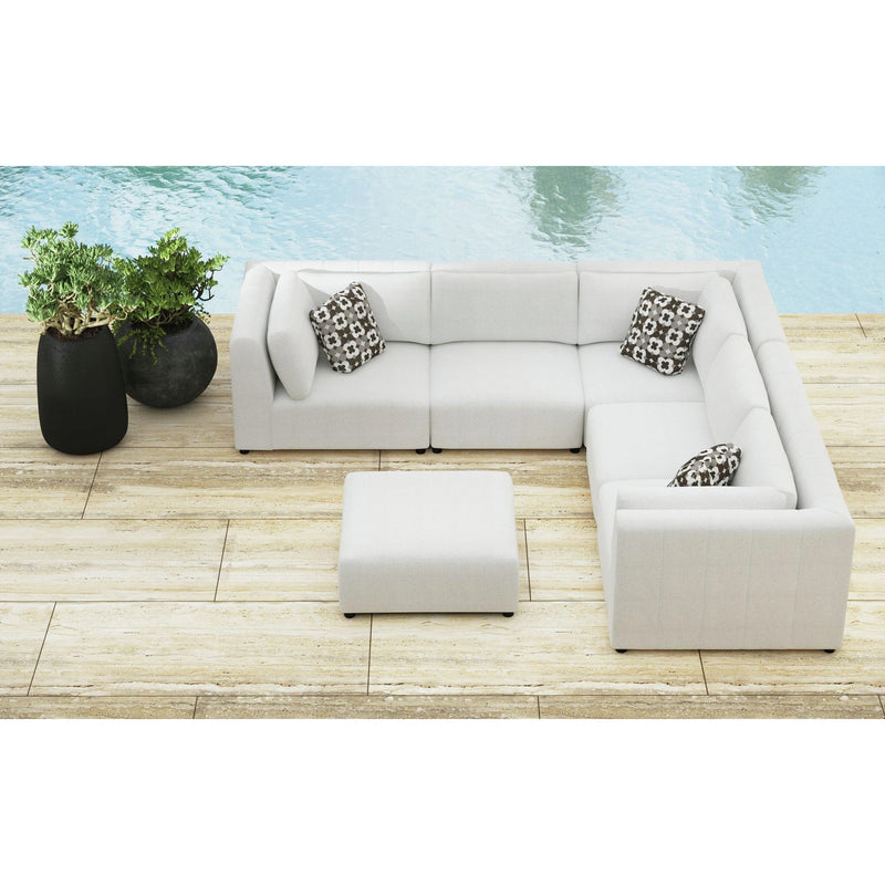 Zandara Modular Armless Chair - Olefin Beige