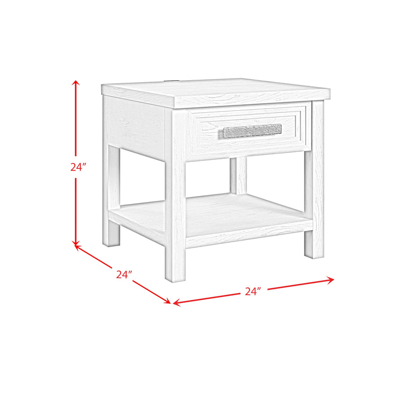 Avalanche Occasional Table Set in Antique White