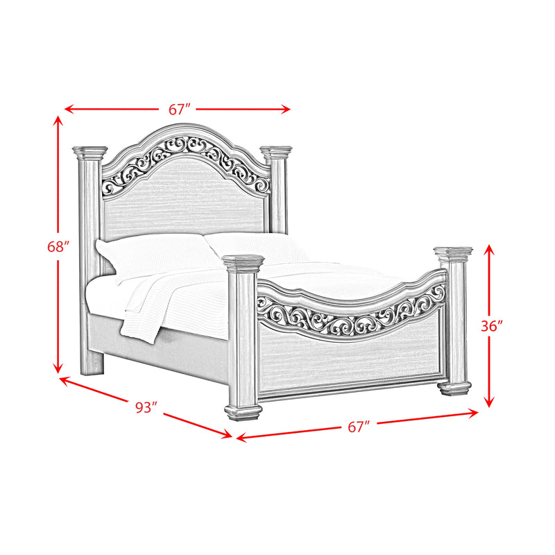 Brunswick Panel Bed in Mahogany