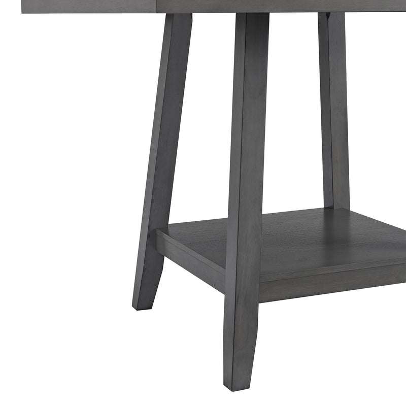 Seneca Square Counter Table with Lazy Susan