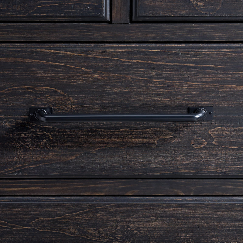 Montrose Dresser and Mirror Set in Espresso & Brown