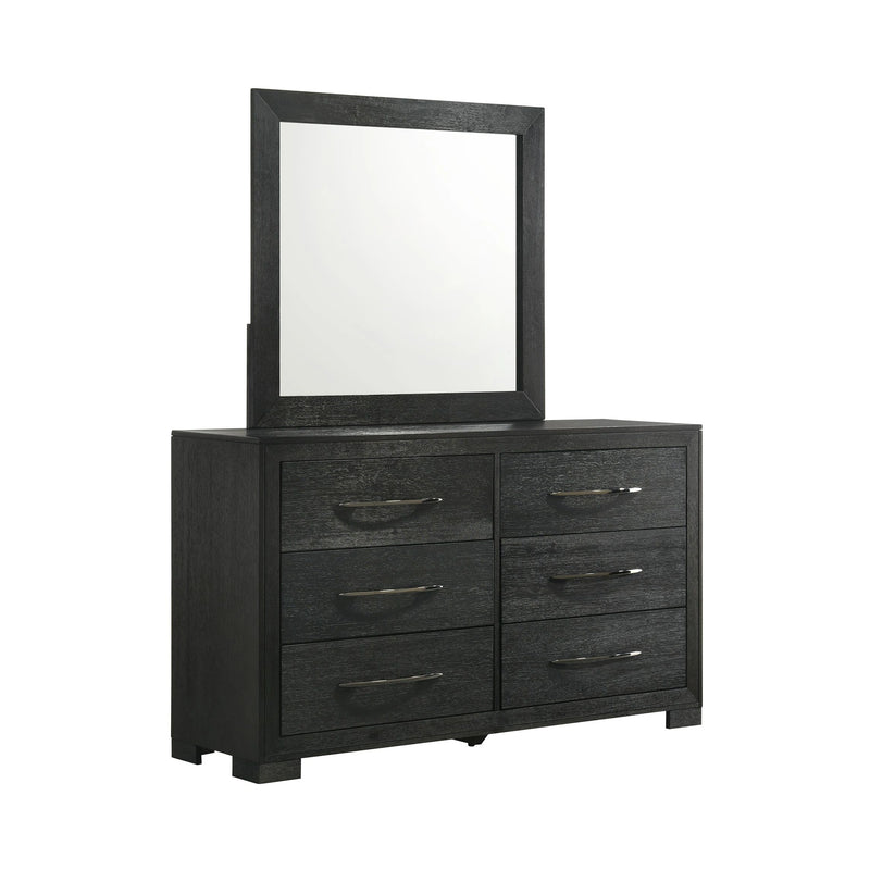 Allan Dresser & Mirror Set in Black