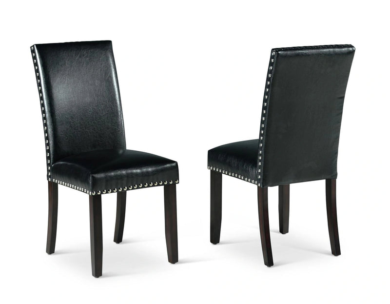 Steve Silver Westby Black Side Chair in Ebony Wood (Set of 2)
