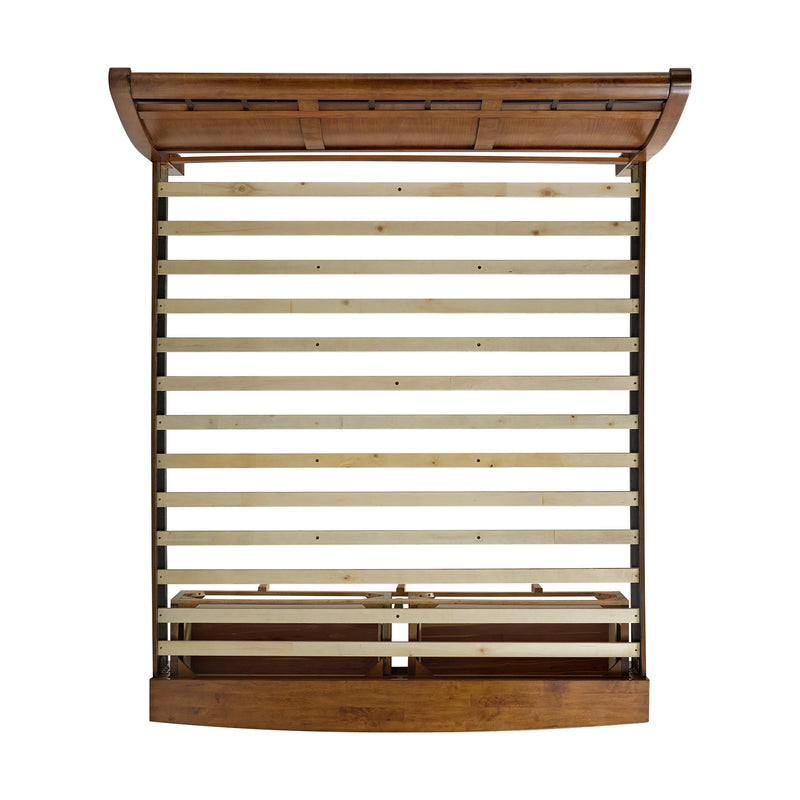 Gage Sleigh Storage Bedroom Set in Chestnut