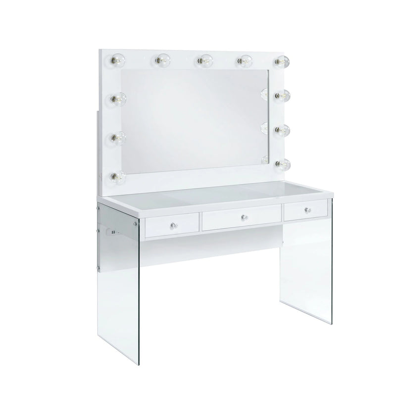Jacey Complete Dressing Table with Lightbulbs