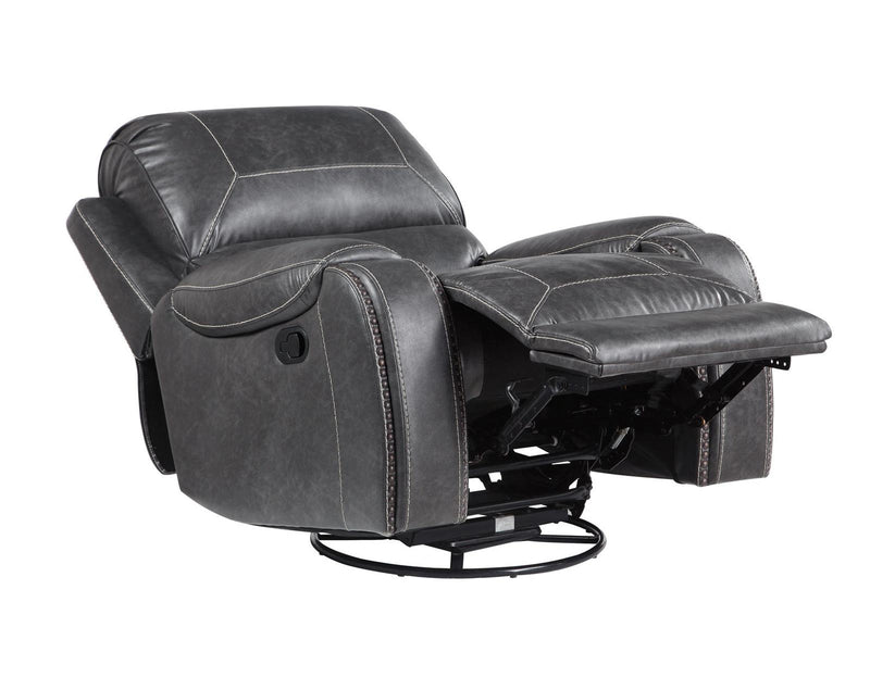 Steve Silver Keily Manual Swivel Glider Recliner in Dove Grey
