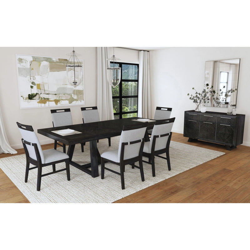 Transcend Dining Set in Charcoal