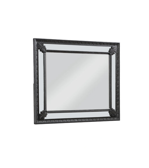Crown Mark Furniture Kingsbury Dresser Mirror in Black image