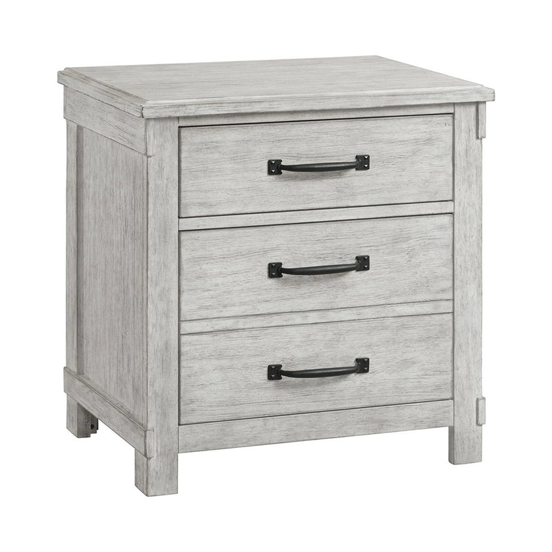 Scott Nightstand W/USB White Finish