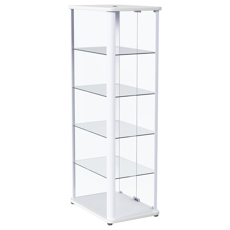 Aero Curio Cabinet with LED Lighting