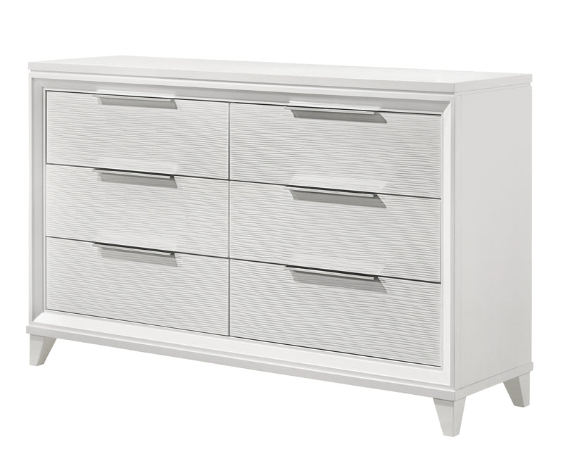 Crown Mark Furniture Cressida 6 Drawer Dresser in White image