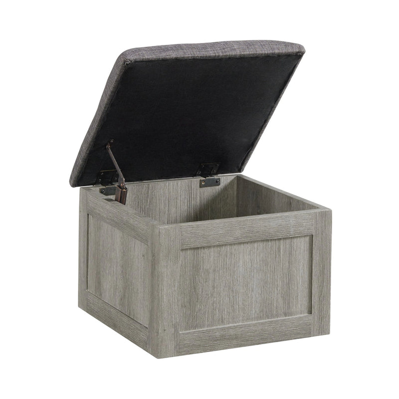 Uster Coffee Table W/Four storage Stools Grey