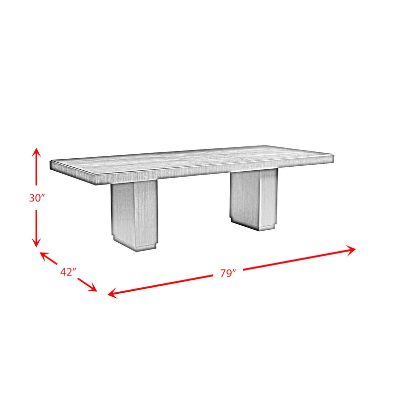 Donovan Dining Set in Gray