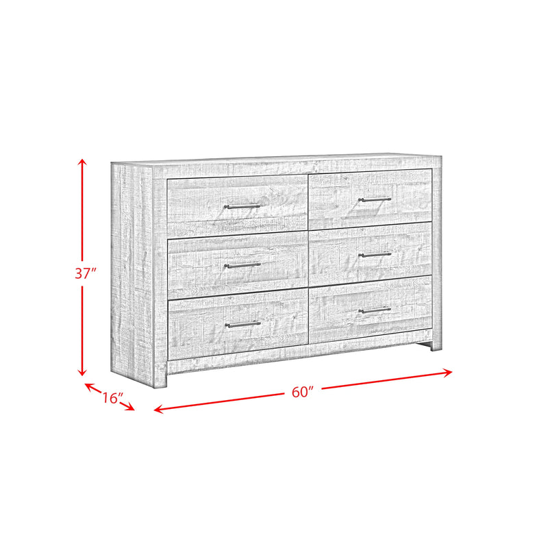 Bailey Bookcase Panel Bedroom Set with 2 Nightstands
