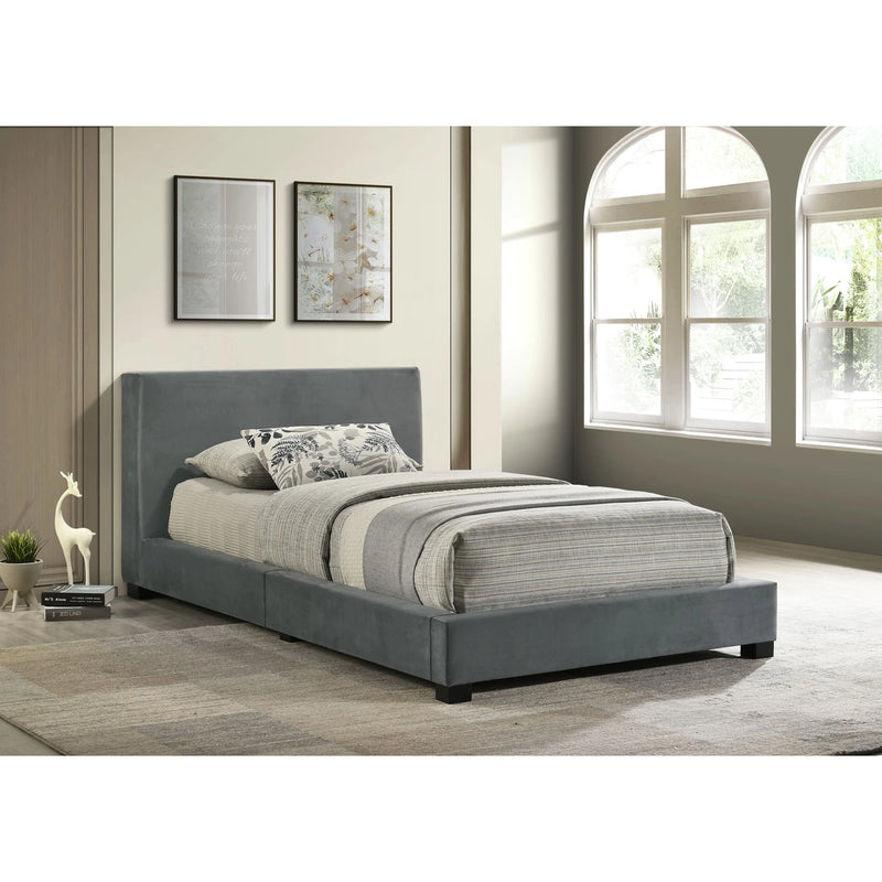 Brookhaven UPH Bed in Grey Velvet
