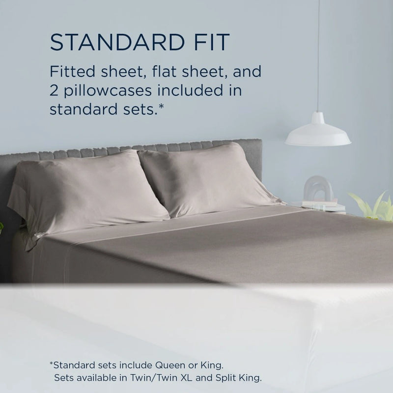 Tempur-Pedic Breeze Pillowcase Set - Graphite