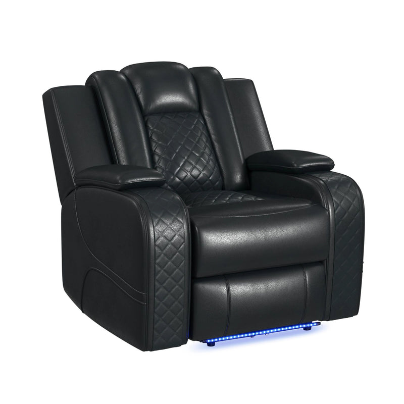 Carlo Power Motion Recliner with Power Headrest, LED