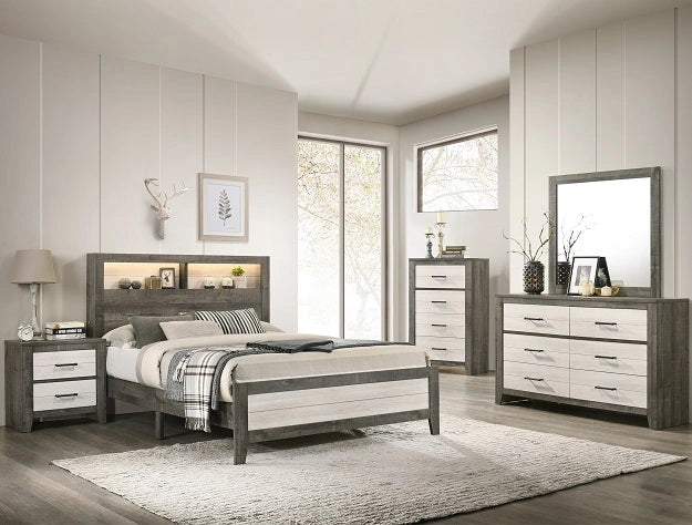 Crown Mark Furniture Rhett 4 Drawer Chest in Gray image