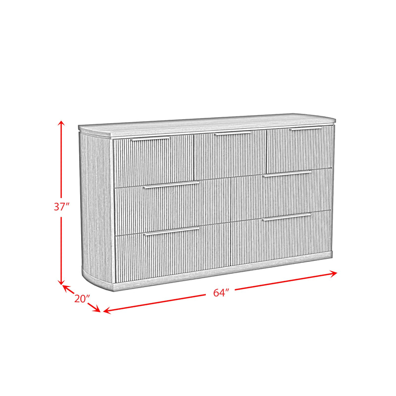 Sylvie UPH Bedroom Set with 2 Nightstands