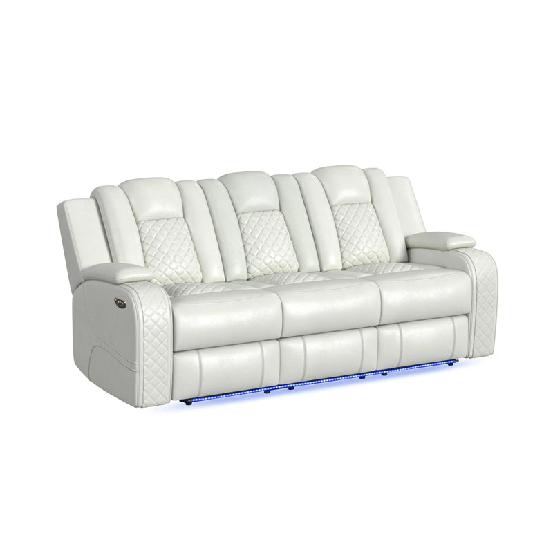 Carlo Power Motion Sofa with Power Headrest, Dropdown Table, Power Strip, LED and Reading Light