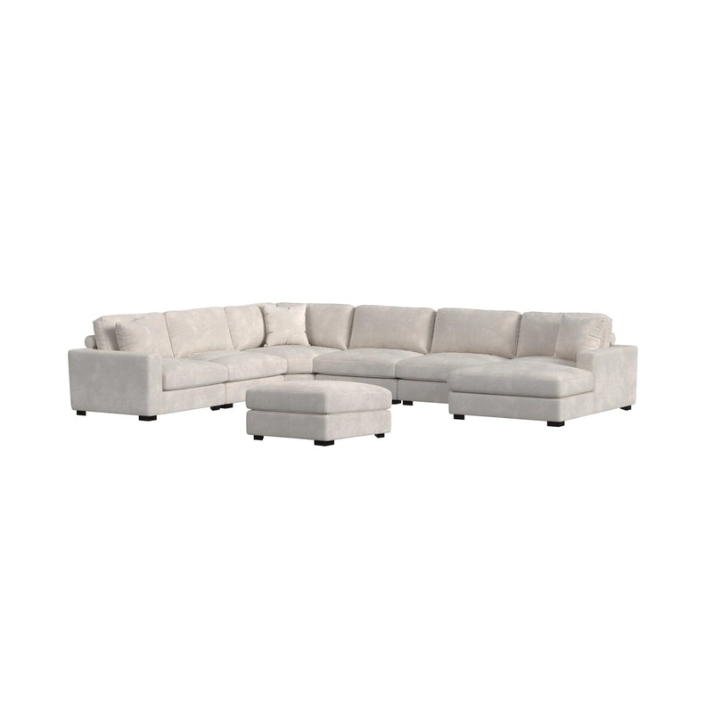 Arizona Modular Armchair/Chaise with 1 Pillow 20" in Steno Beige