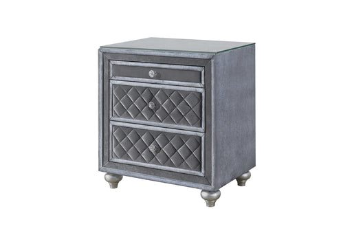 Crown Mark Furniture Voltare Nightstand in Dark Grey image