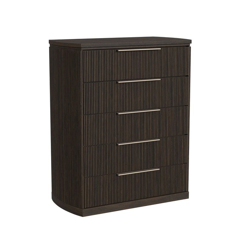 Sylvie Wall Bed Bedroom Set in Dark Brown
