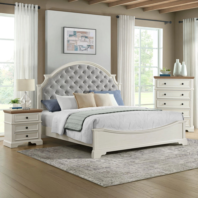 Eastwood Youth UPH Bedroom Set in Off-White
