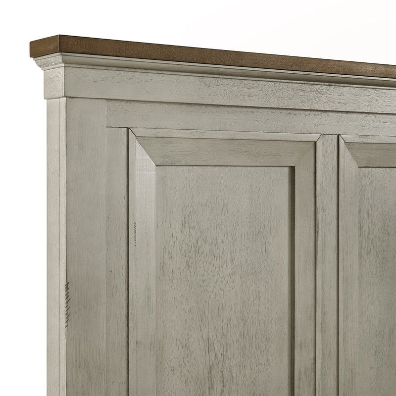 Farmington Bedroom Set in Medium Brown and Washed Stone