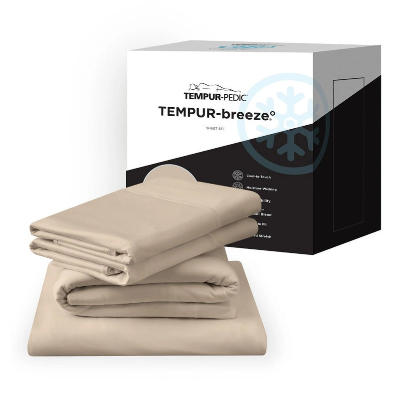 Tempur-Pedic Breeze Pillowcase Set - Sandstone