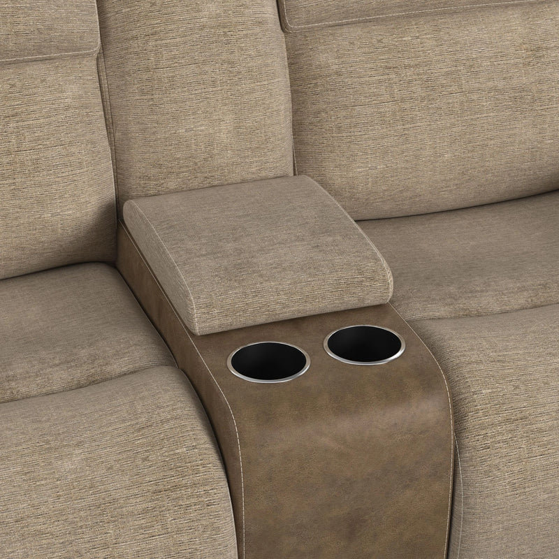 Hornet 3PC Sectional Set with Console and 2 Recliners