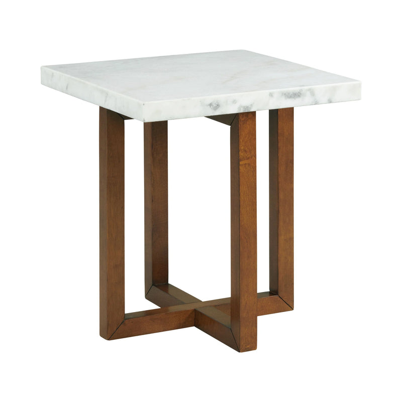 Morris 2PC Occasional Marble Table Set in White