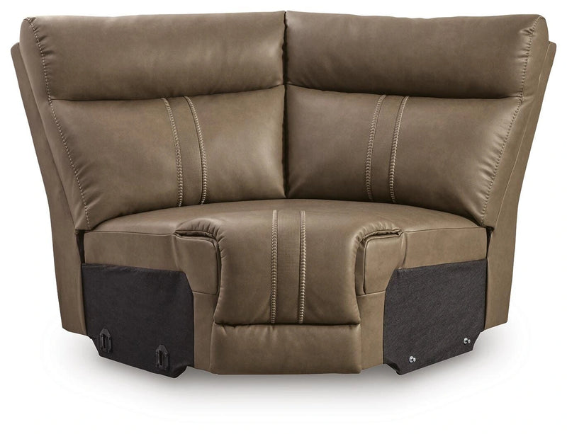 Max-Media Power Reclining Sectional with Audio Consoles