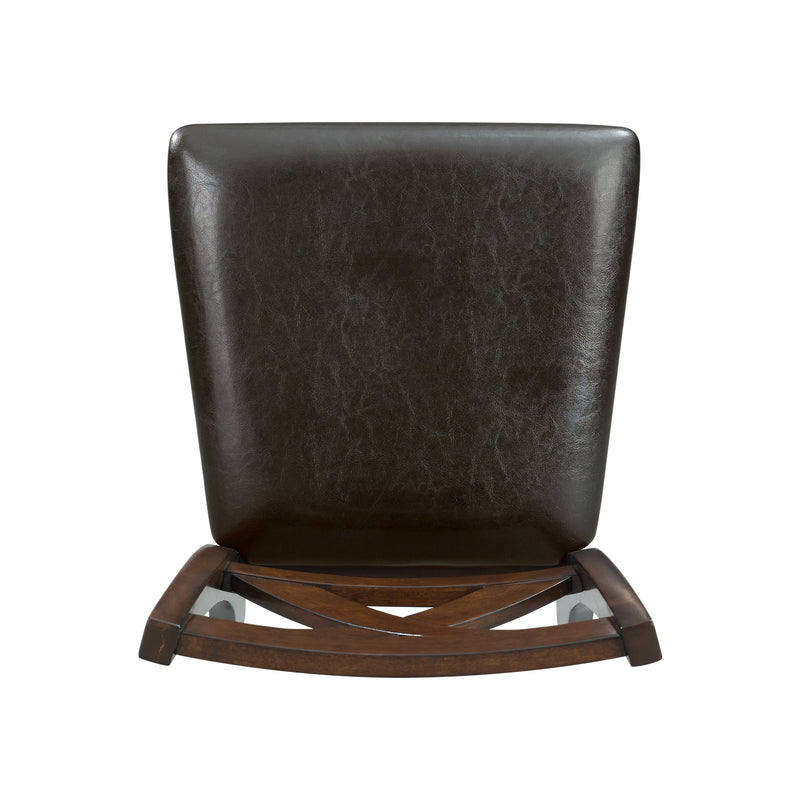 Alex Counter Side Chair W/Brown PU Espresso (2 Per Pack)