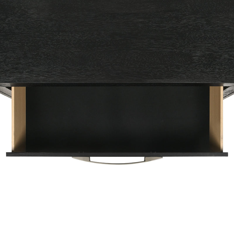Allan 2-Drawer Nightstand in Black